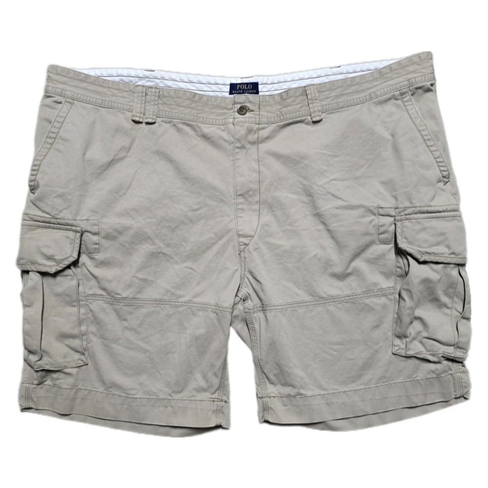 Polo Ralph Lauren‎ Shorts Men's 54B Khaki Classic Chino Cargo Utility Zip Preppy